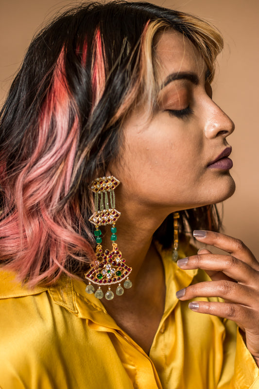 Kimana Long Earrings - Aaharya