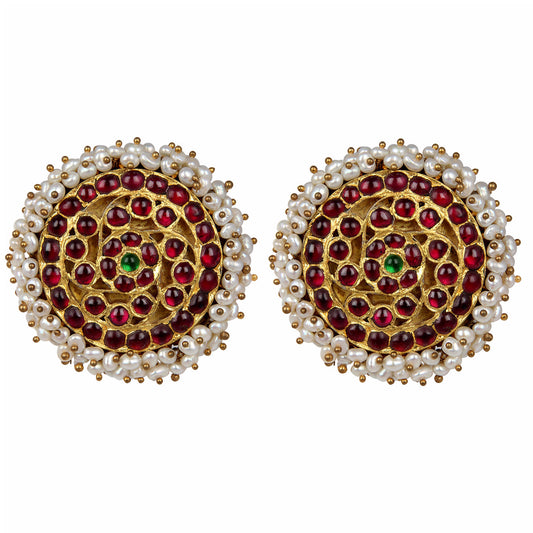 Pearl Cluster Studs - Aaharya