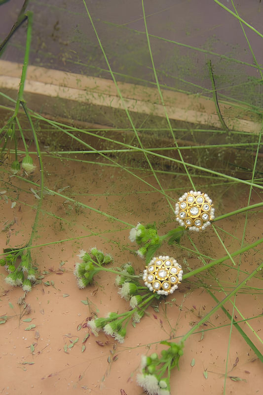 Bija Studs (White)