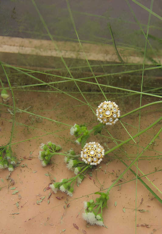 Bija Studs (White)