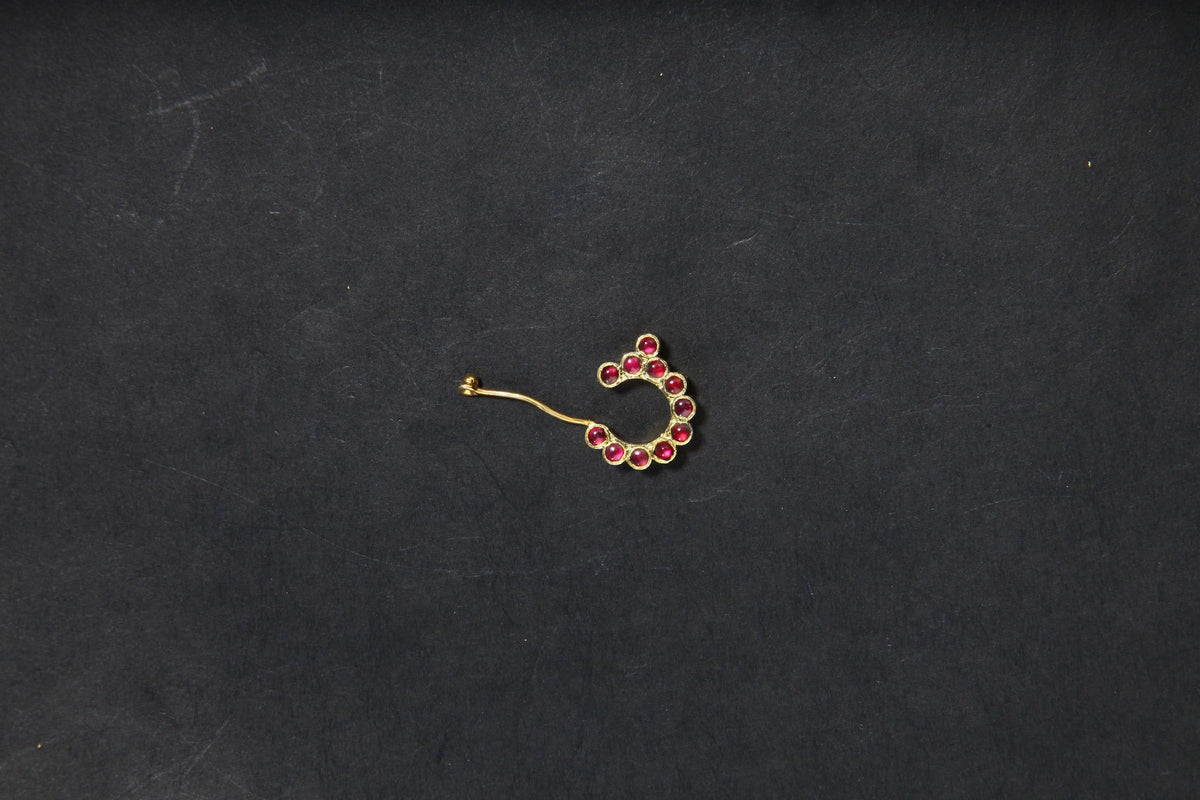 Ratna Rings Ratna Nose Ring | Purely Temple | Jewellery for Bharatanatyam ...