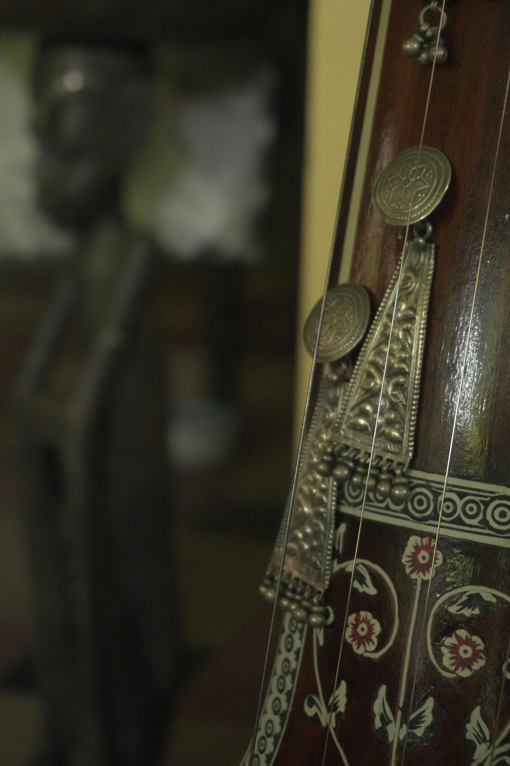 Long tribal silver jewellery earrings with intricate engravings and 92.5 silver finish.